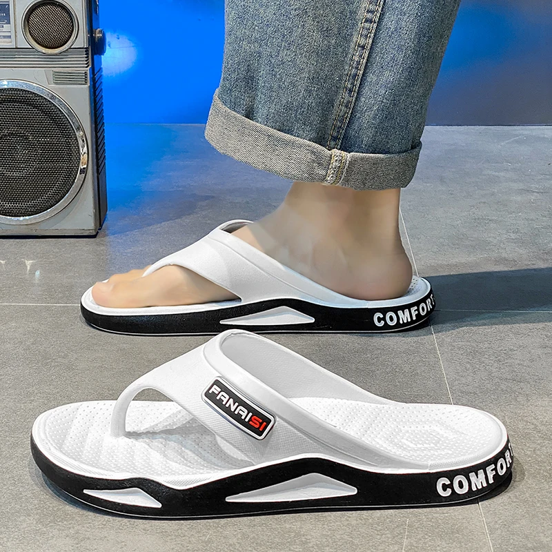 Summer Fashion Men's Slippers Outdoor Sports Flip Flops Hiking Travel Bathing Park Casual Wear, Comfortable Breathable Non-slip