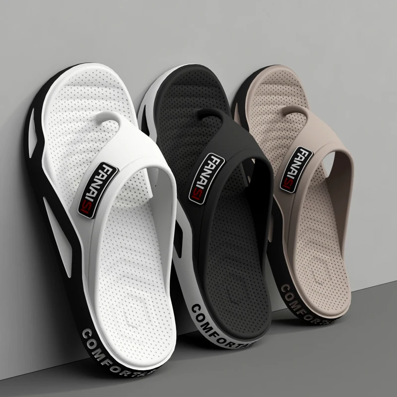 Summer Fashion Men's Slippers Outdoor Sports Flip Flops Hiking Travel Bathing Park Casual Wear, Comfortable Breathable Non-slip