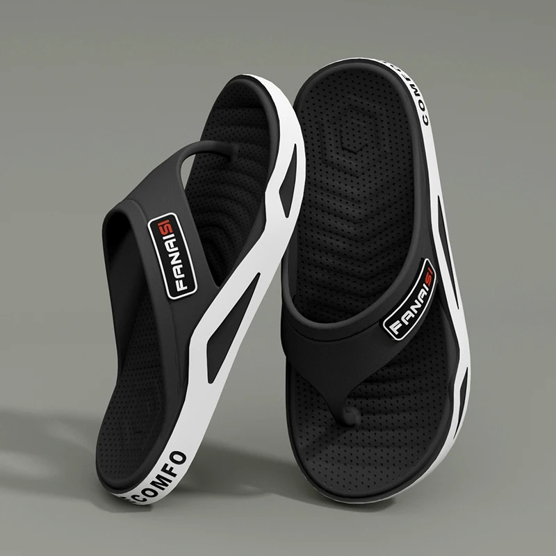 Summer Fashion Men's Slippers Outdoor Sports Flip Flops Hiking Travel Bathing Park Casual Wear, Comfortable Breathable Non-slip