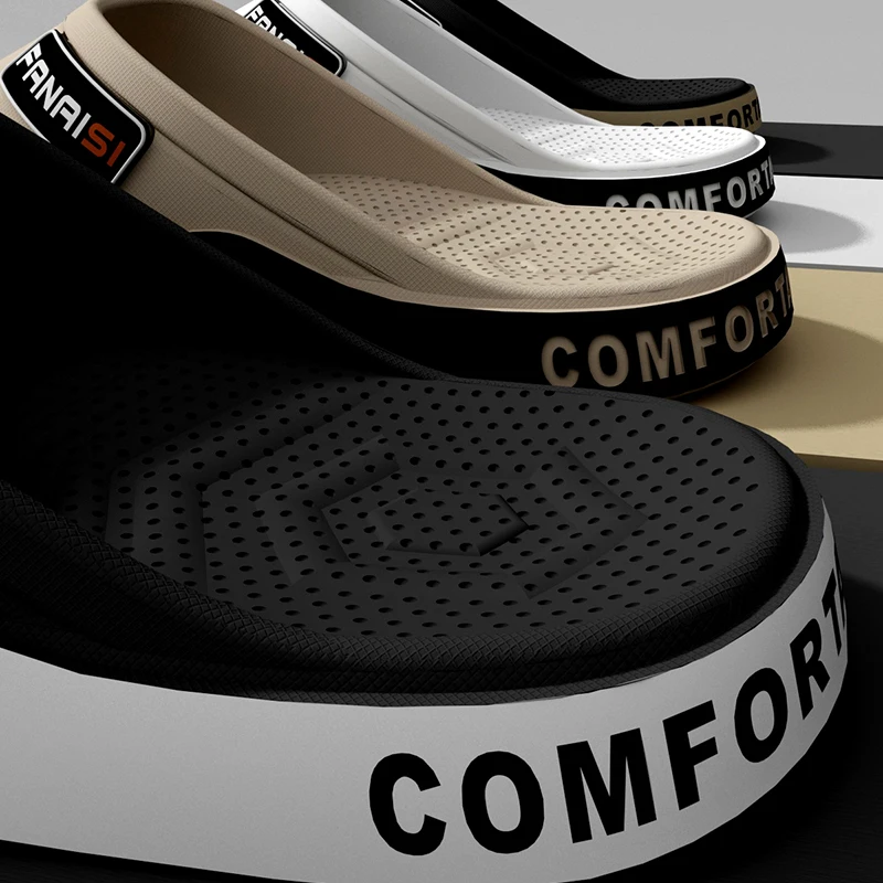 Summer Fashion Men's Slippers Outdoor Sports Flip Flops Hiking Travel Bathing Park Casual Wear, Comfortable Breathable Non-slip