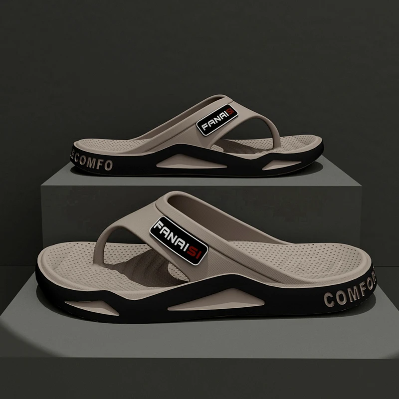 Summer Fashion Men's Slippers Outdoor Sports Flip Flops Hiking Travel Bathing Park Casual Wear, Comfortable Breathable Non-slip