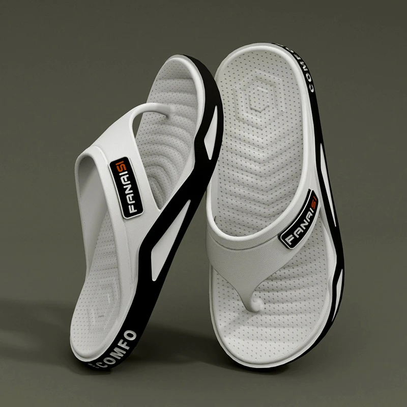 Summer Fashion Men's Slippers Outdoor Sports Flip Flops Hiking Travel Bathing Park Casual Wear, Comfortable Breathable Non-slip