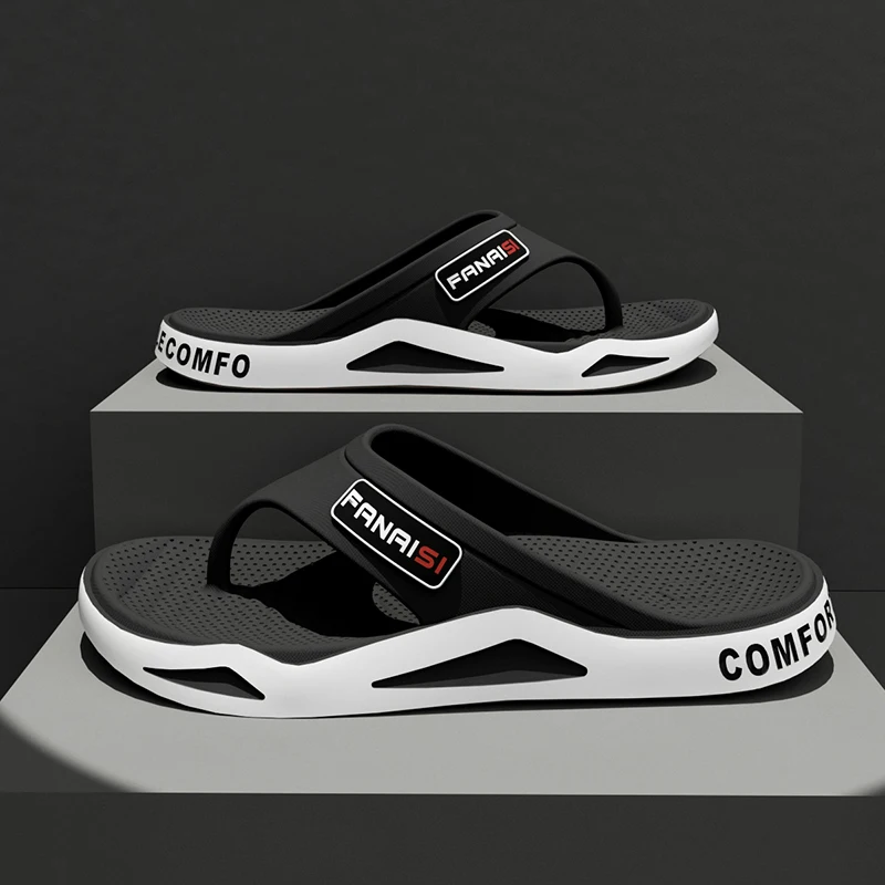 Summer Fashion Men's Slippers Outdoor Sports Flip Flops Hiking Travel Bathing Park Casual Wear, Comfortable Breathable Non-slip