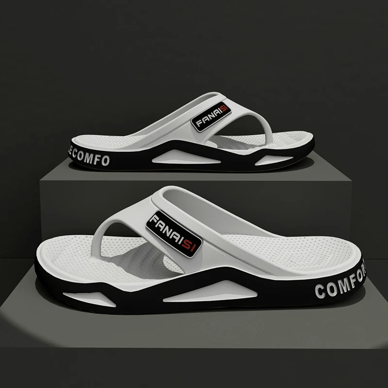 Summer Fashion Men's Slippers Outdoor Sports Flip Flops Hiking Travel Bathing Park Casual Wear, Comfortable Breathable Non-slip