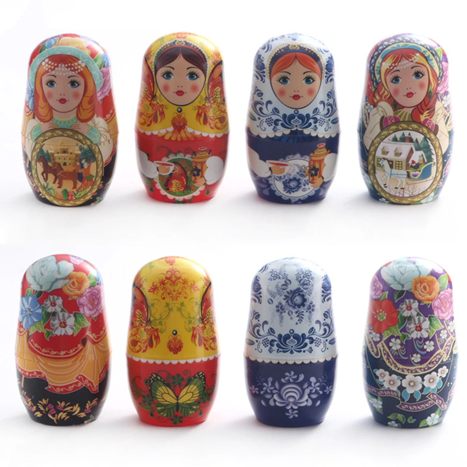 Creative Nail Clipper Set Russian Nesting Doll Style Nail Clipper Kit Manicure Nail Polishing Shaping Trimming Tools Nail Tools