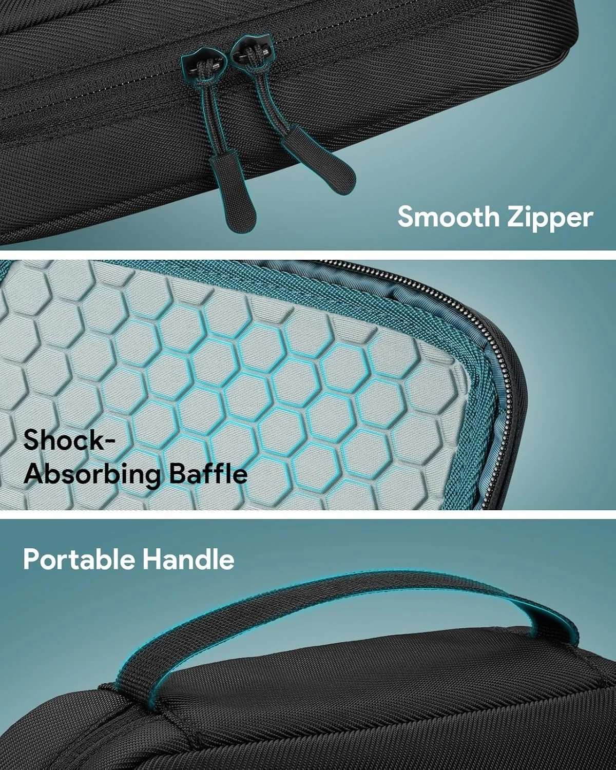 Yinke Travel Shaver Case for Multigroom Series 3000/5000/7000/9000,Men's Electric Beard Trimmer Attachment Storage Bag Organizer