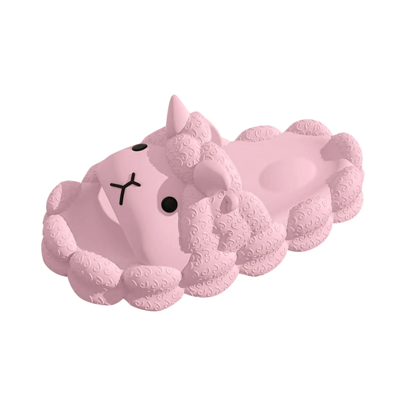 Cute Sheep Women's Slippers Soft Thick Sole Pvc Bathroom Slipper Cartoon Printed Anti Slip Couples Home Slippers
