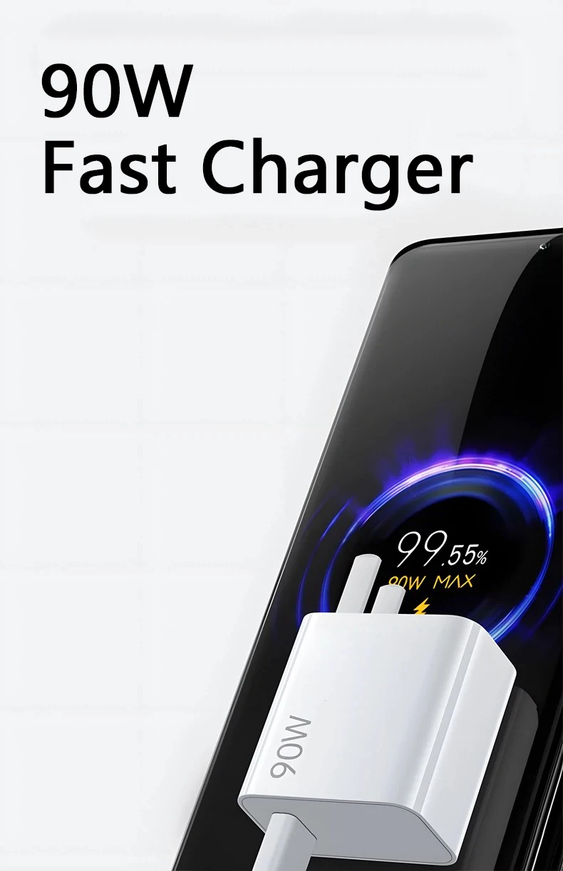 90W USB Fast Charger for Xiaomi 15 14 13 12 11 10 Ultra Note 12T 13 Pro Turbo Quick Charge Type C USB Charging Cable