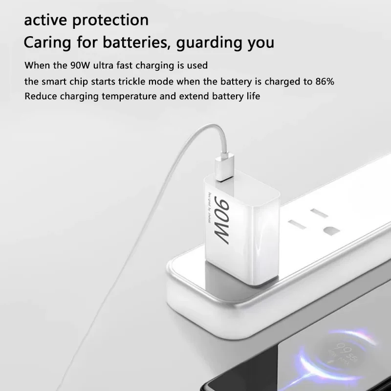 90W USB Fast Charger for Xiaomi 15 14 13 12 11 10 Ultra Note 12T 13 Pro Turbo Quick Charge Type C USB Charging Cable