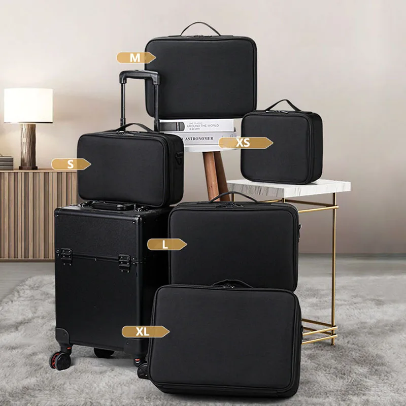 Large Capacity Cosmetic Case Waterproof Manicure Makeup Toolbox,Makeup Bag For Travel New Professional Tattoo Tool Makeup Case