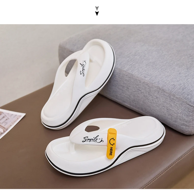 New Man Women Slippers Flip Flops Indoor Outdoor Beach Sandals Super Soft Bottom Slides Non-slip Thick Soled Women Slippers