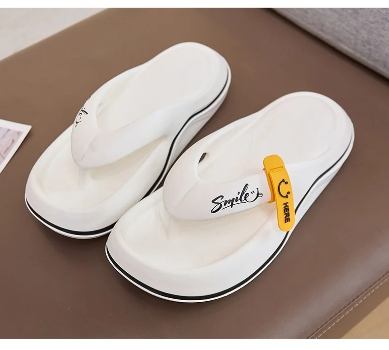 New Man Women Slippers Flip Flops Indoor Outdoor Beach Sandals Super Soft Bottom Slides Non-slip Thick Soled Women Slippers