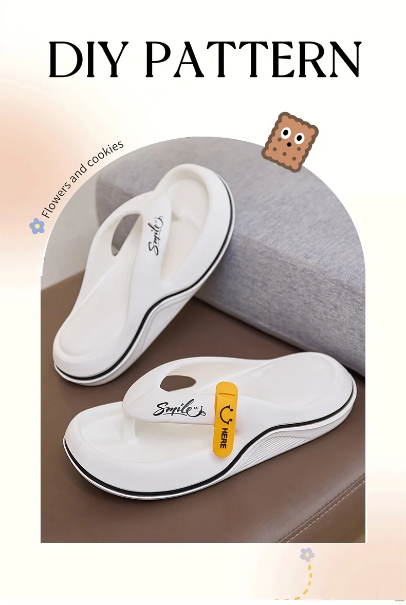 New Man Women Slippers Flip Flops Indoor Outdoor Beach Sandals Super Soft Bottom Slides Non-slip Thick Soled Women Slippers