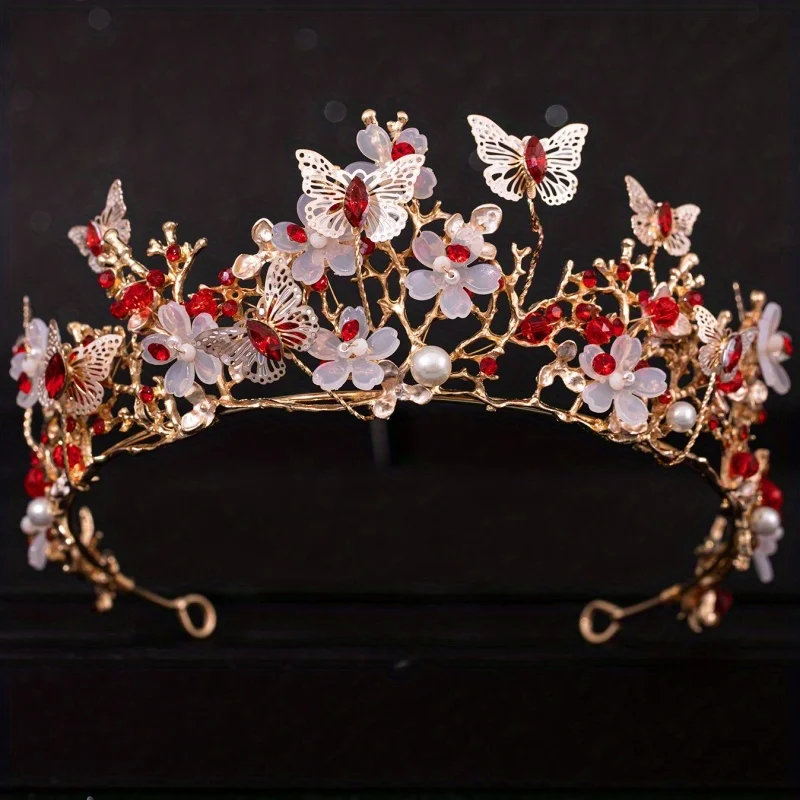 Baroque Crystal Tiaras And Crowns Rhinestone Prom Diadem Bridal Wedding Hair Accessories Jewelry Crown Tiara For Women Bride