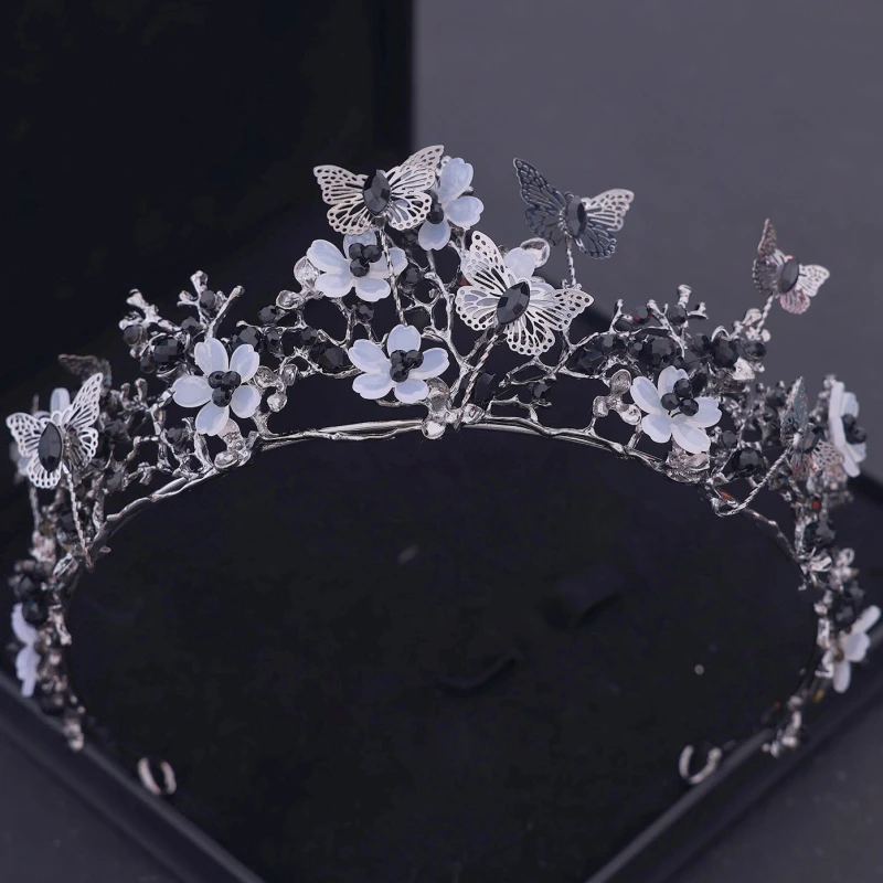 Baroque Crystal Tiaras And Crowns Rhinestone Prom Diadem Bridal Wedding Hair Accessories Jewelry Crown Tiara For Women Bride