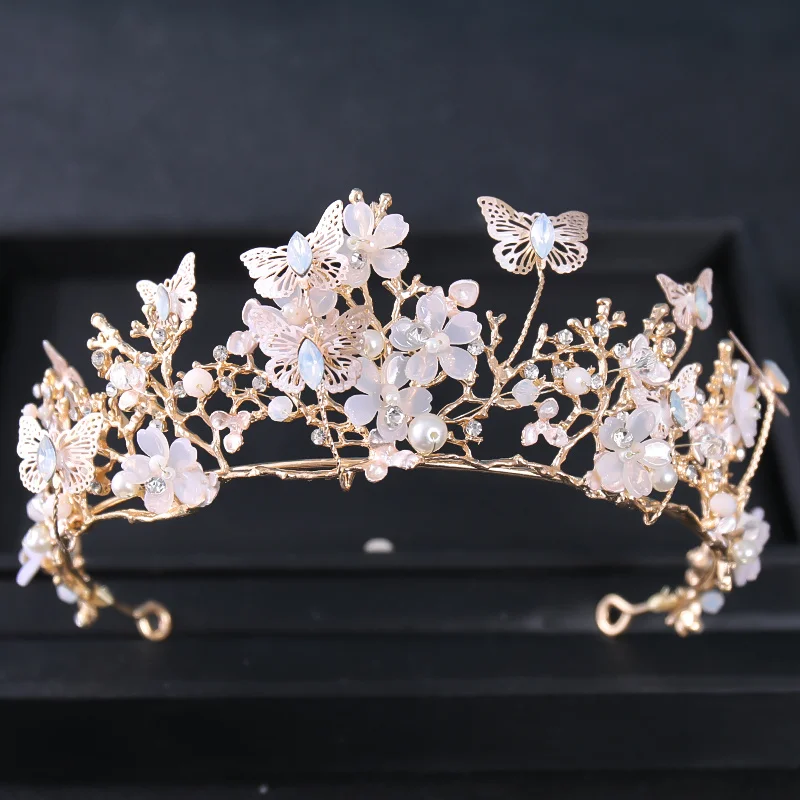 Baroque Crystal Tiaras And Crowns Rhinestone Prom Diadem Bridal Wedding Hair Accessories Jewelry Crown Tiara For Women Bride