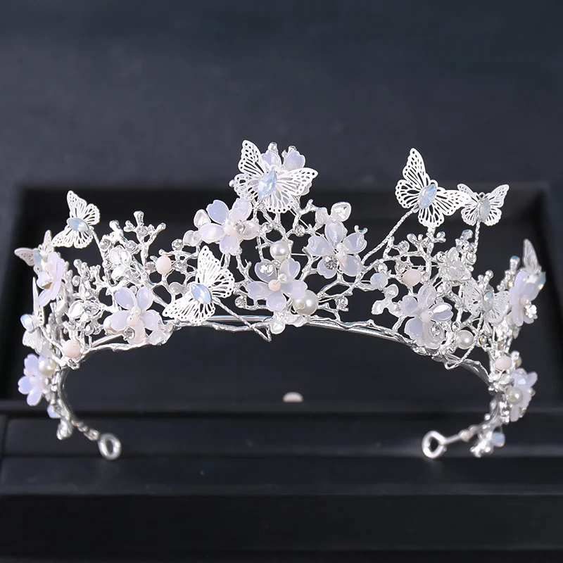 Baroque Crystal Tiaras And Crowns Rhinestone Prom Diadem Bridal Wedding Hair Accessories Jewelry Crown Tiara For Women Bride