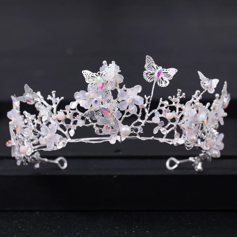 Baroque Crystal Tiaras And Crowns Rhinestone Prom Diadem Bridal Wedding Hair Accessories Jewelry Crown Tiara For Women Bride