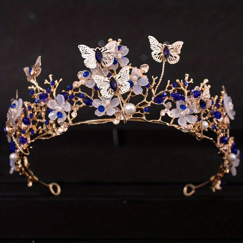 Baroque Crystal Tiaras And Crowns Rhinestone Prom Diadem Bridal Wedding Hair Accessories Jewelry Crown Tiara For Women Bride