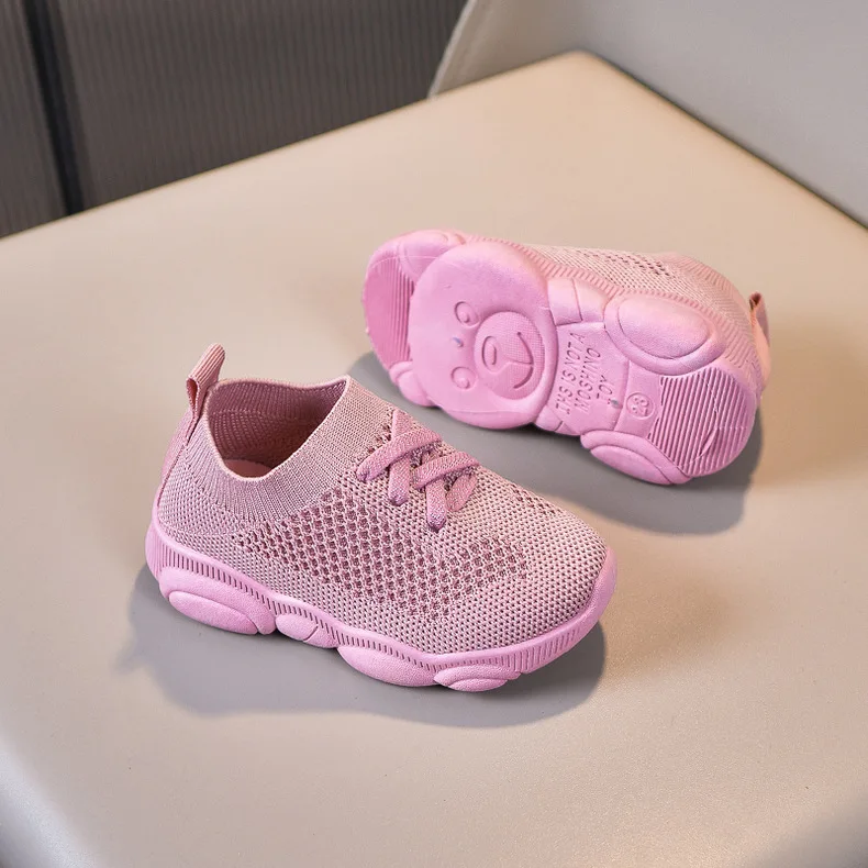 Kids Shoes Anti-slip Soft Rubber Bottom Baby Sneaker Casual Flat Sneakers Shoes Children size Kid Girls Boys Sports Shoes