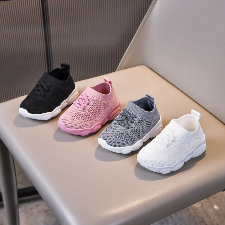 Kids Shoes Anti-slip Soft Rubber Bottom Baby Sneaker Casual Flat Sneakers Shoes Children size Kid Girls Boys Sports Shoes