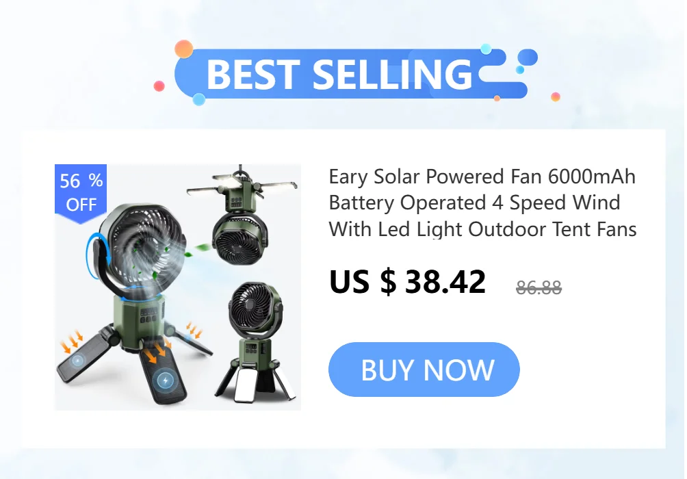Eary Portable Magnetic Fan With 1200mAh Battery Usb Rechargeable 180 Adjustable 4 Speed Wind Personal Ultra-thin Air Cooling Fan