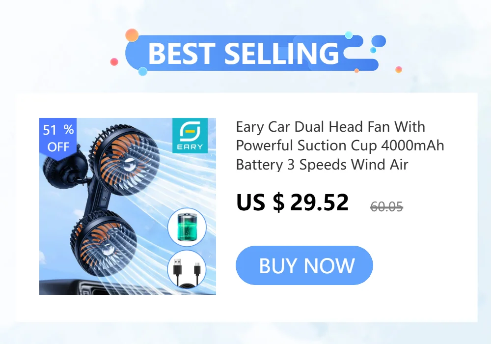 Eary Portable Magnetic Fan With 1200mAh Battery Usb Rechargeable 180 Adjustable 4 Speed Wind Personal Ultra-thin Air Cooling Fan