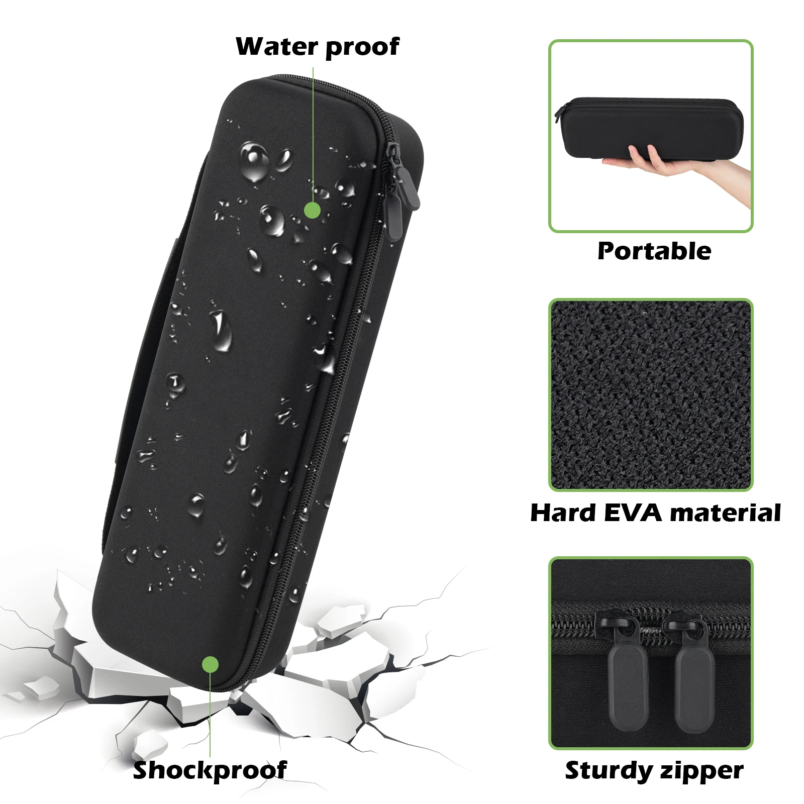 Grooming Clipper Blade Home Storage Case Holder Organizer - Hard Travel Carrying Storage Holds 12 Blades Bag