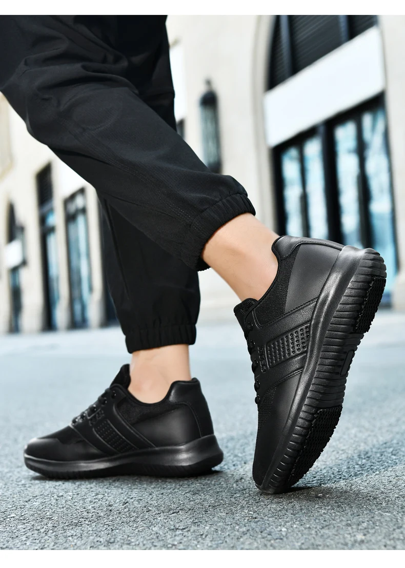 Chef Shoes Non-Slip Four Seasons Breathable Hotel Kitchen Work Shoes Light Outdoor Men's Plus Size Casual Sports Walking Shoes