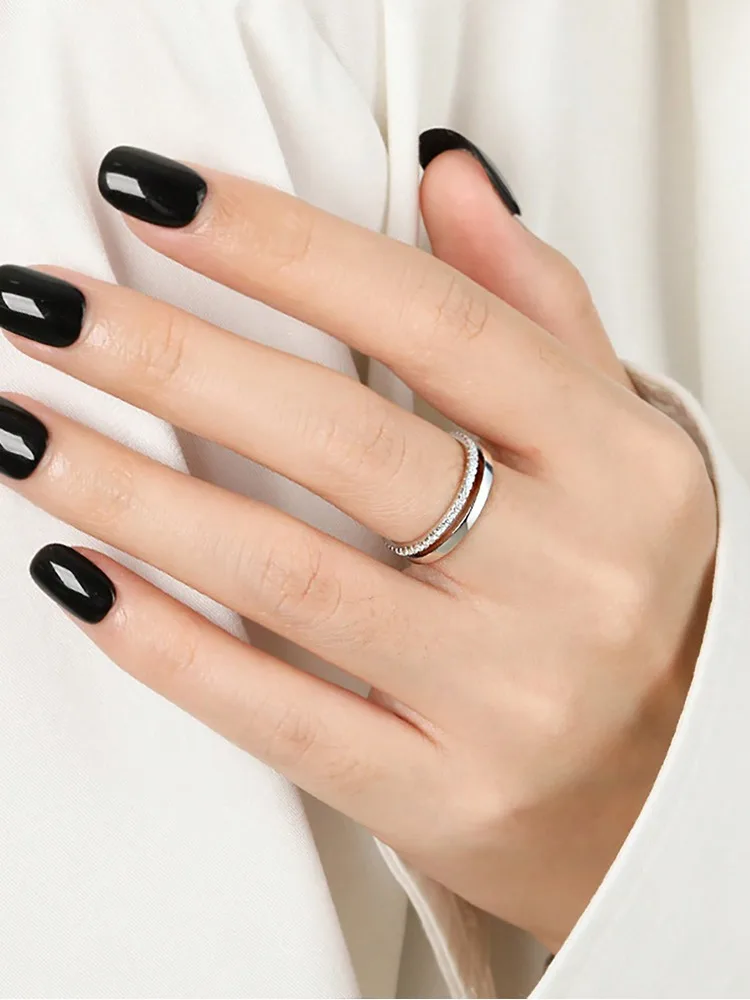 925 Sterling Silver Classic Gorgeous Sparkling Zircon Ring For Women Engagement Wedding Luxury Fashion High Quality Fine Jewelry