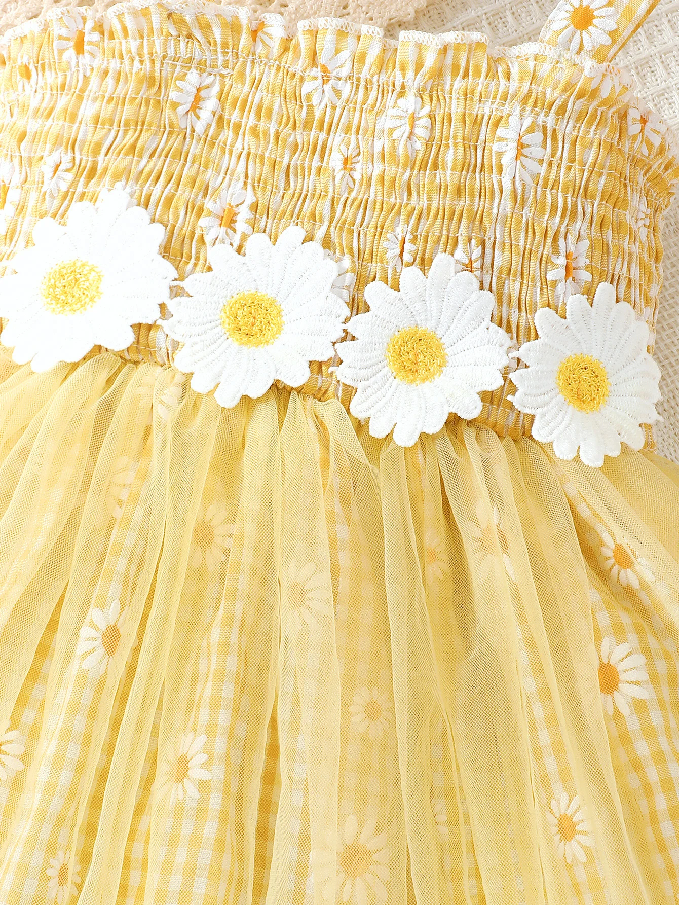 Baby Girl Summer Dress Daisy Plaid Chiffon Sweet Style Dress+Hat 2Pcs for Cute Baby Girls Aged 0-3 Years Vacation Casual Dress