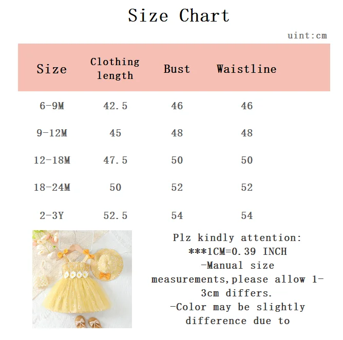 Baby Girl Summer Dress Daisy Plaid Chiffon Sweet Style Dress+Hat 2Pcs for Cute Baby Girls Aged 0-3 Years Vacation Casual Dress
