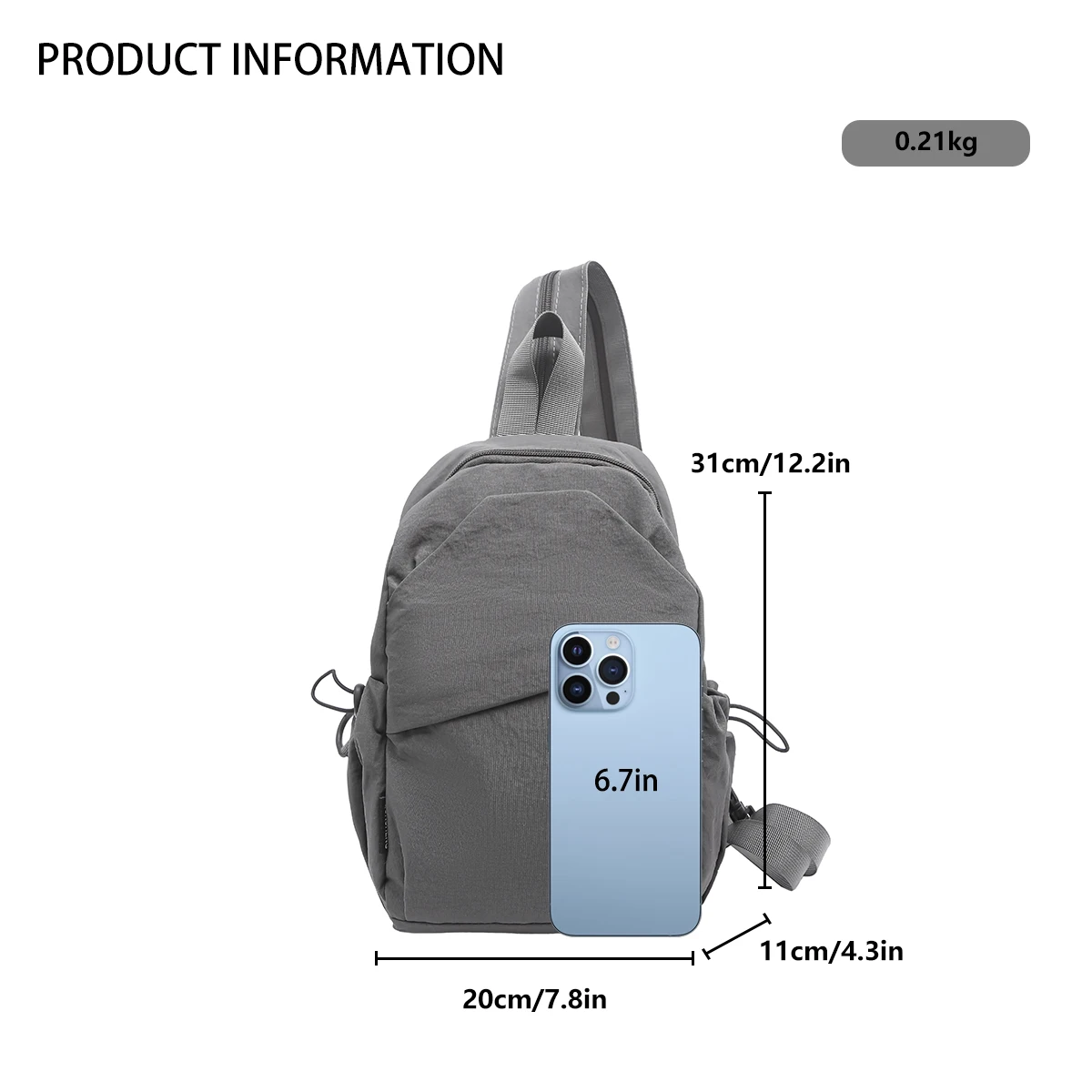 2026 New Trendy Portable Messenger Bag Women's Multifunctional Chest Bag Small Backpack All-Match Shoulder Bag Leisure Travel