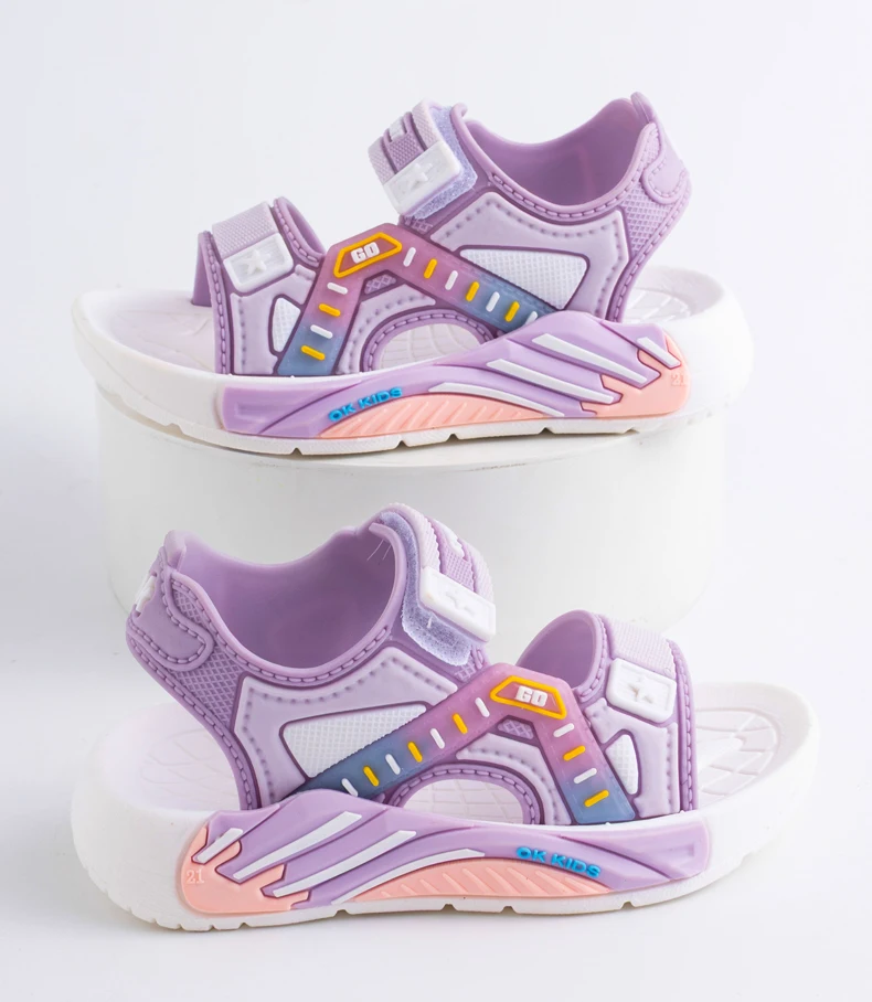 Sports Style Sandals For Students Boys & Girls Soft Bottom Casual Beach Shoes Kids‘ Toddler Sandals Summer