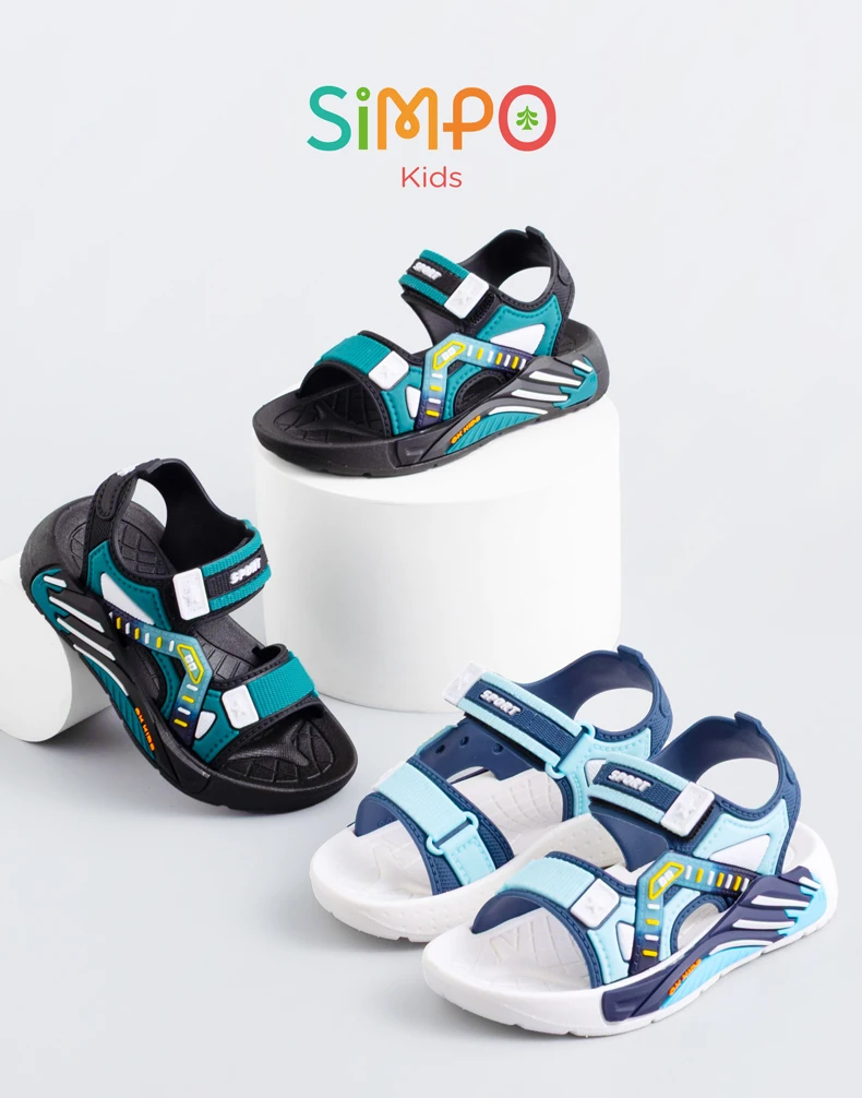 Sports Style Sandals For Students Boys & Girls Soft Bottom Casual Beach Shoes Kids‘ Toddler Sandals Summer
