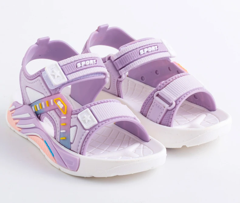 Sports Style Sandals For Students Boys & Girls Soft Bottom Casual Beach Shoes Kids‘ Toddler Sandals Summer