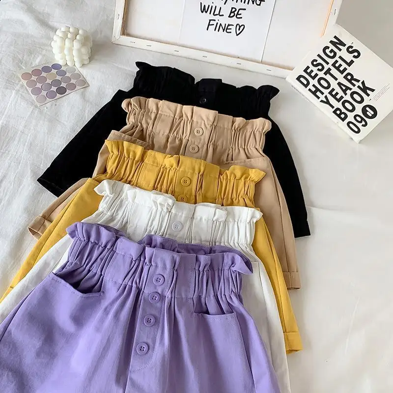 Summer Clothes for Girls Candy Color Kids Cotton Shorts for Girls Summer Casual Wear Thin Breathable Outdoor Sports Pants