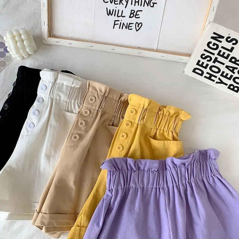 Summer Clothes for Girls Candy Color Kids Cotton Shorts for Girls Summer Casual Wear Thin Breathable Outdoor Sports Pants