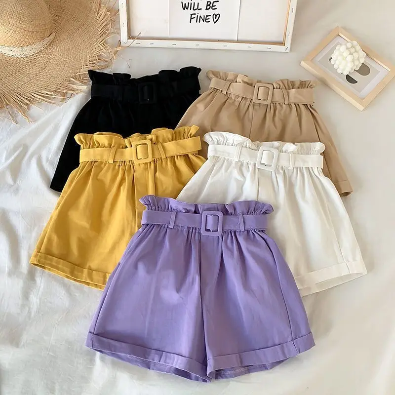 Summer Clothes for Girls Candy Color Kids Cotton Shorts for Girls Summer Casual Wear Thin Breathable Outdoor Sports Pants