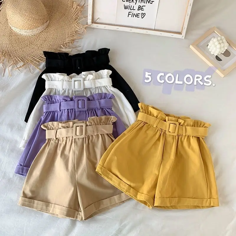 Summer Clothes for Girls Candy Color Kids Cotton Shorts for Girls Summer Casual Wear Thin Breathable Outdoor Sports Pants