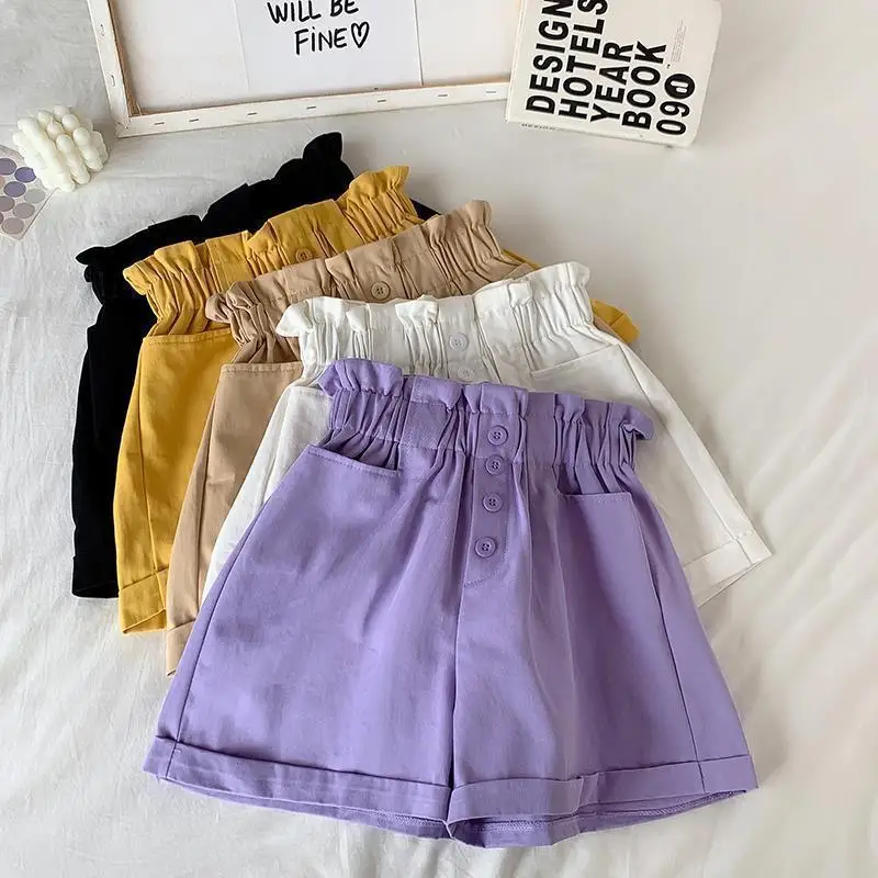 Summer Clothes for Girls Candy Color Kids Cotton Shorts for Girls Summer Casual Wear Thin Breathable Outdoor Sports Pants