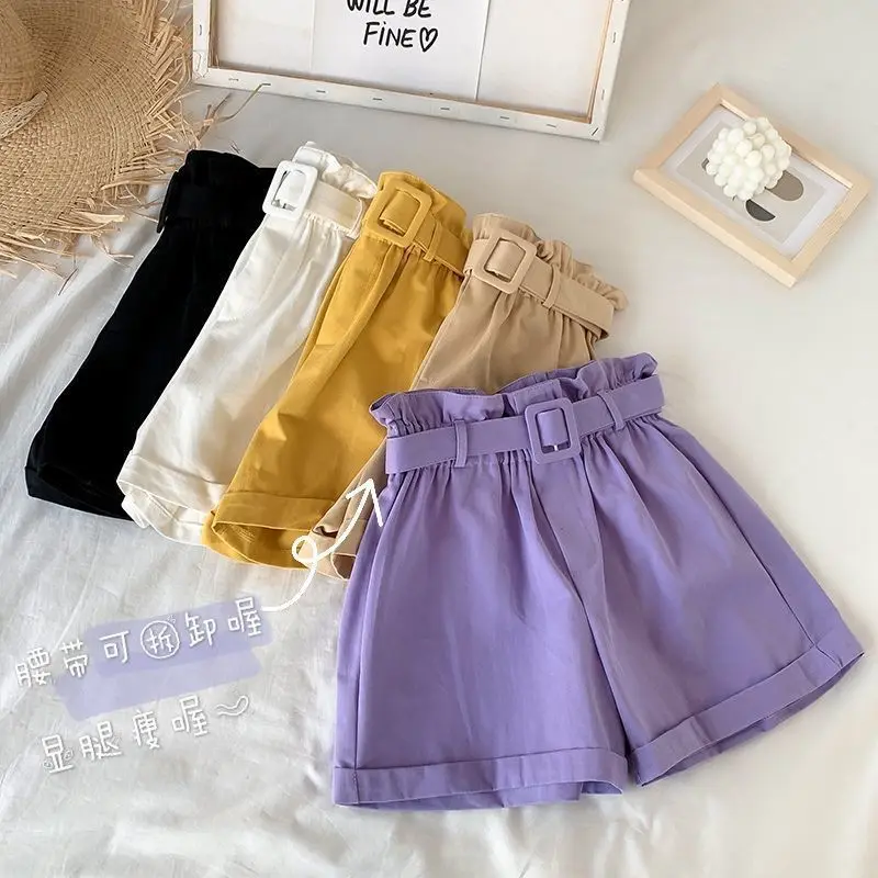 Summer Clothes for Girls Candy Color Kids Cotton Shorts for Girls Summer Casual Wear Thin Breathable Outdoor Sports Pants