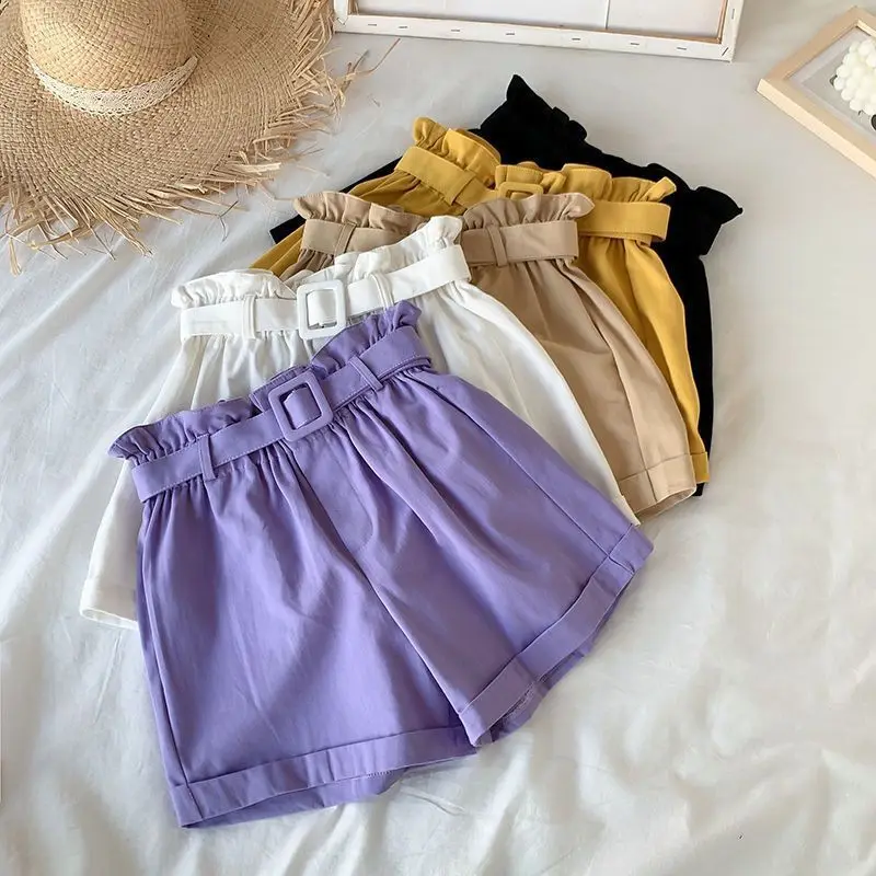 Summer Clothes for Girls Candy Color Kids Cotton Shorts for Girls Summer Casual Wear Thin Breathable Outdoor Sports Pants