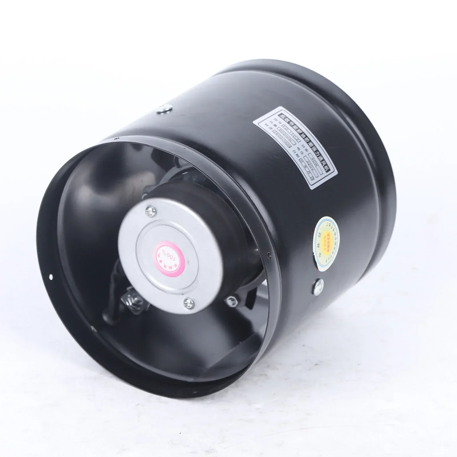 Axial Pipe Metal Blower Bathroom Fan Channel Pipe Fan 500m³/h Channel Duct Extractor Insert Exhaust Fan
