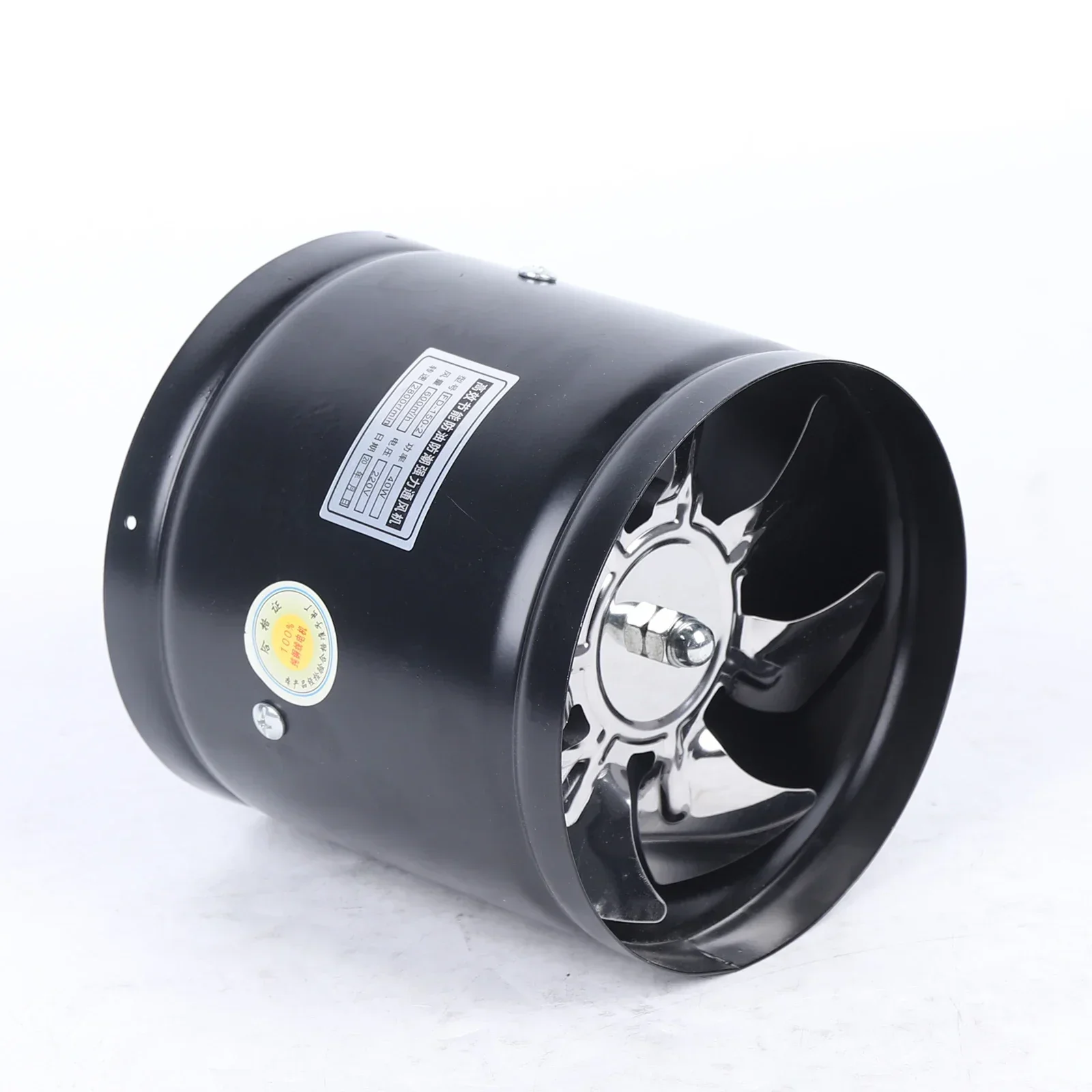Axial Pipe Metal Blower Bathroom Fan Channel Pipe Fan 500m³/h Channel Duct Extractor Insert Exhaust Fan