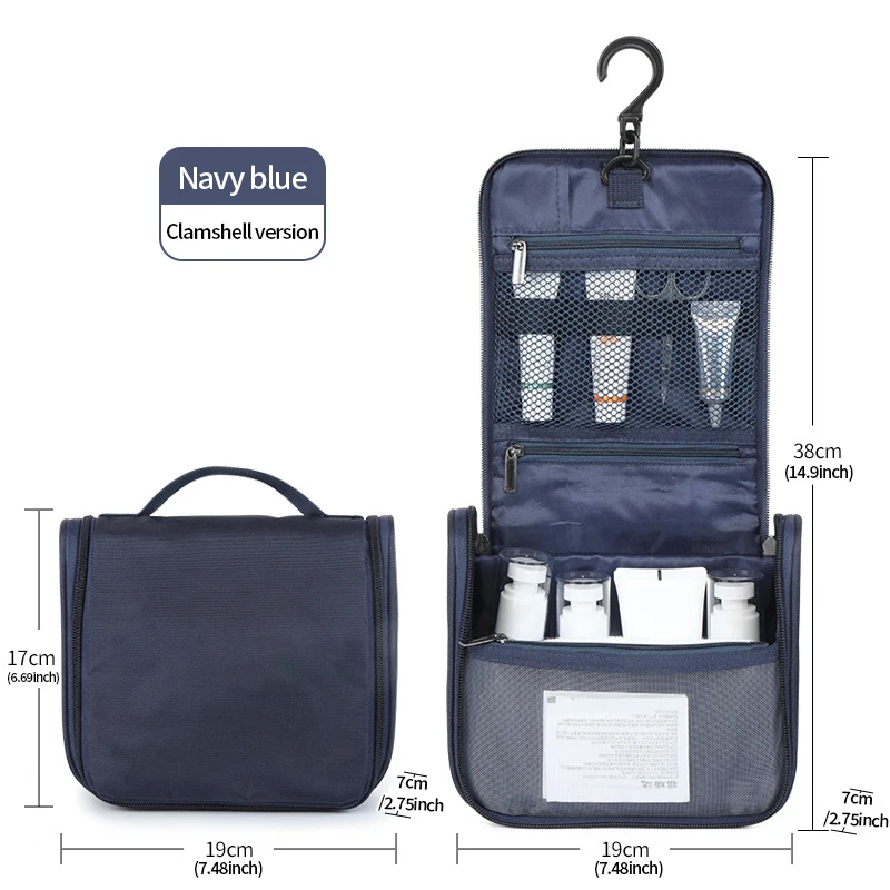 Multifunction Hanging Flip Men Travel Toiletry Bags Portable Pockets Water-Resistan Portable Shaving Kit Storage Make Up Bags