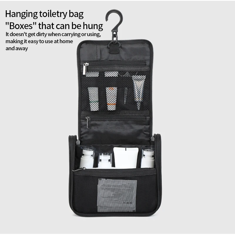Multifunction Hanging Flip Men Travel Toiletry Bags Portable Pockets Water-Resistan Portable Shaving Kit Storage Make Up Bags