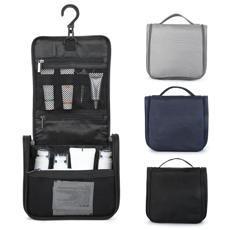 Multifunction Hanging Flip Men Travel Toiletry Bags Portable Pockets Water-Resistan Portable Shaving Kit Storage Make Up Bags