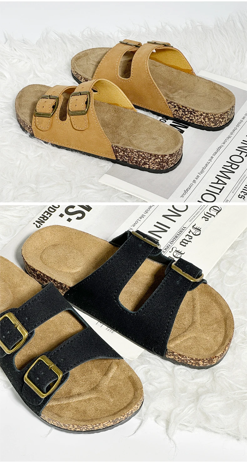 1 Pairs of Leather Sandal For Men And Women Beach Sandals 2025 Designer Men's Shoes Comfortable Slipper Original Brands Shoes