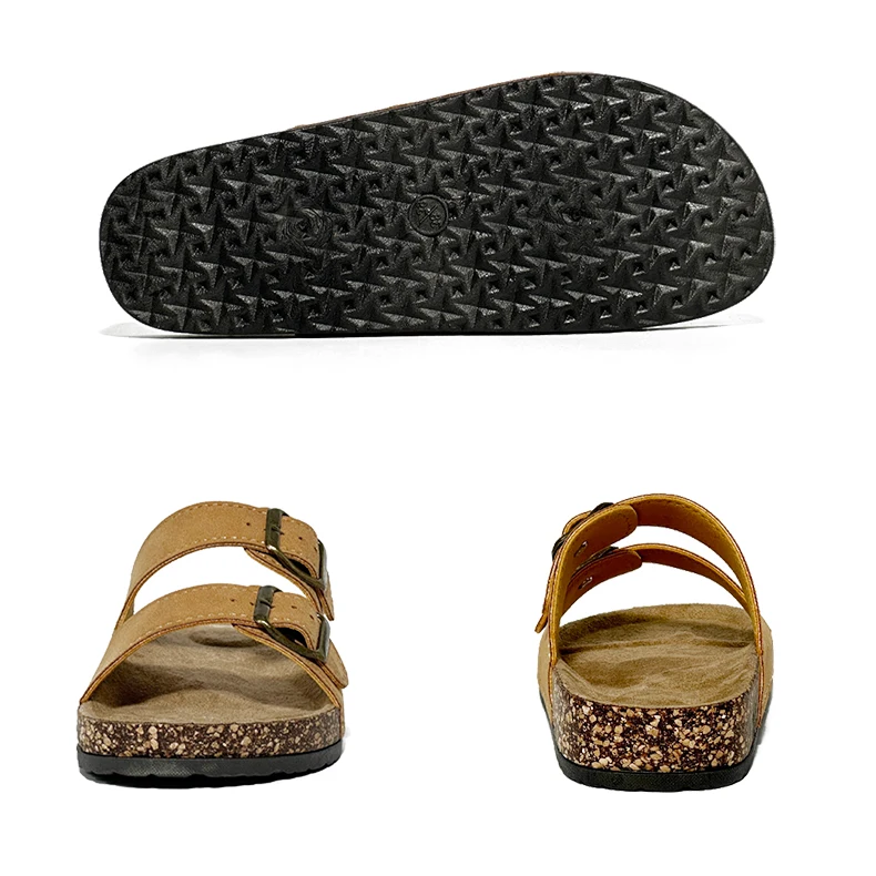 1 Pairs of Leather Sandal For Men And Women Beach Sandals 2025 Designer Men's Shoes Comfortable Slipper Original Brands Shoes